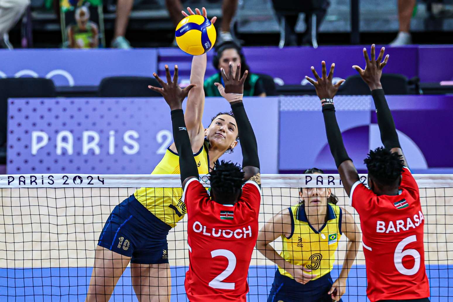 Sele&ccedil;&atilde;o Brasileira feminina de v&ocirc;lei durante os Jogos Ol&iacute;mpicos de Paris