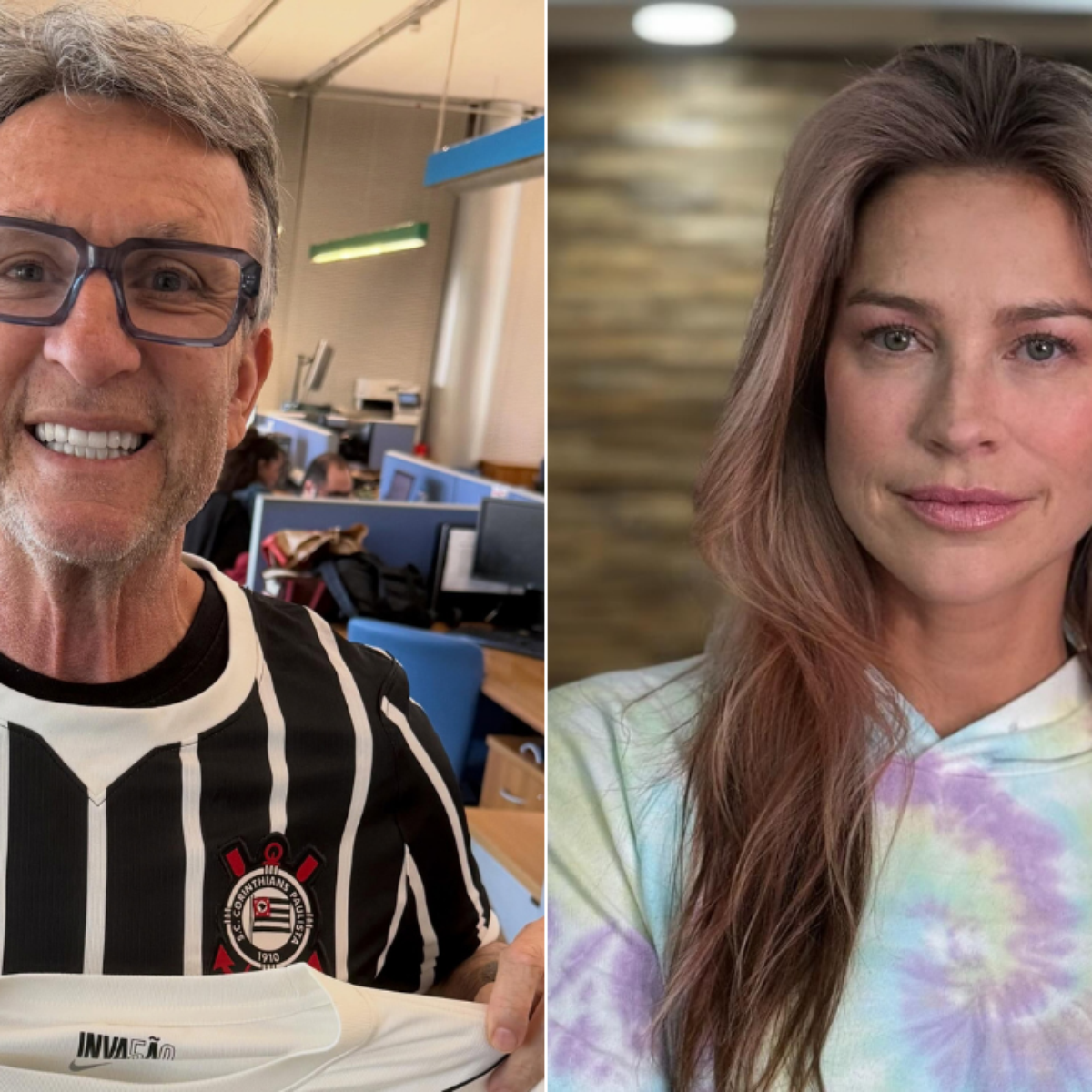 'Mulher linda, maravilhosa': Craque Neto se declara ao vivo para Luana Piovani e ganha resposta