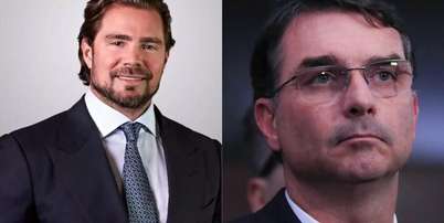 Flávio Bolsonaro e Daniel Vorcaro: Polícia Federal investiga a relação entre os dois. Foto: Lula Marques/Agência Brasil e Márcio Gustavo Vasconcelos - Montagem/ E-Investidor / Estadão