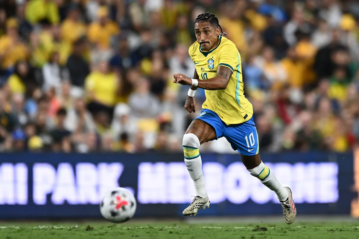 Foto colorida de Raphinha - Metrópoles