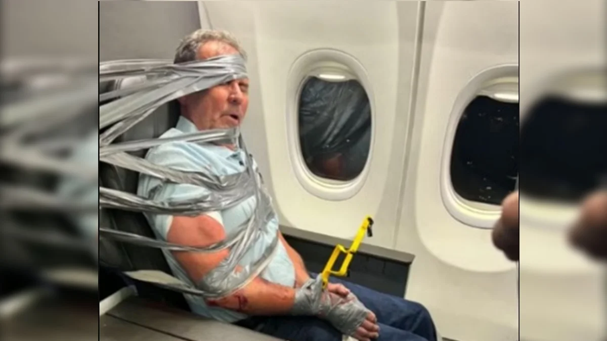 Homem amarrado a poltrona de avião durante surto: "Não me lembro de nada”