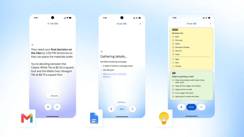 Google leva busca por voz com IA ao Gmail; veja como funciona