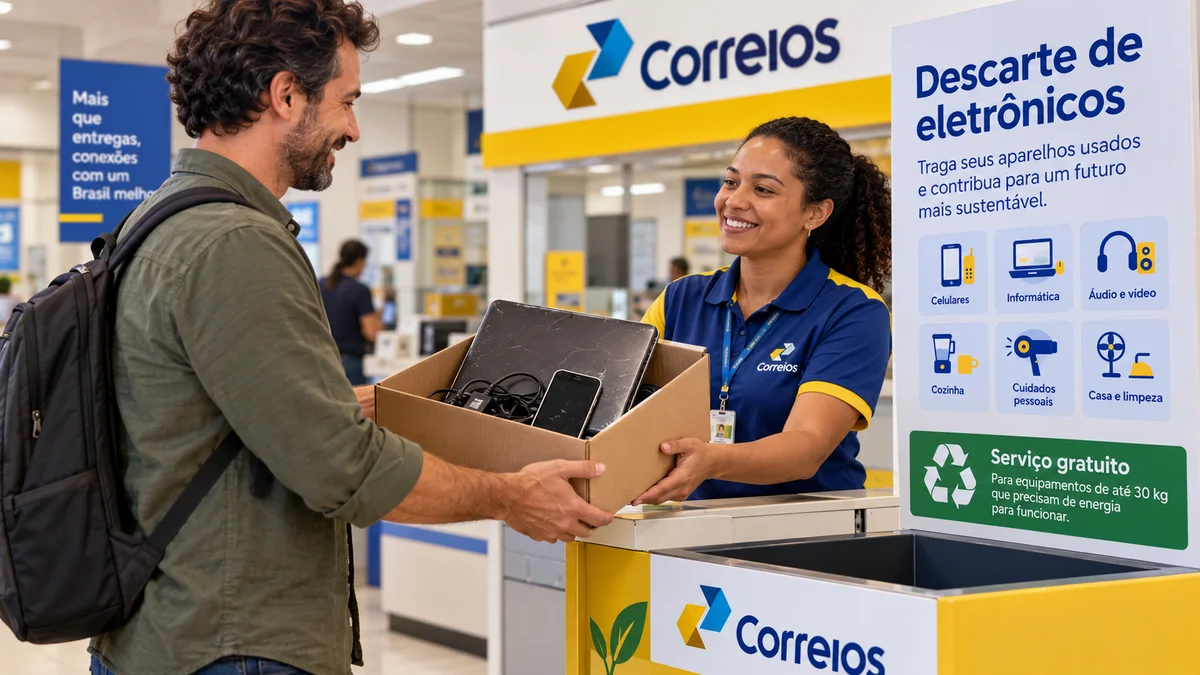 Correios coleta eletronicos