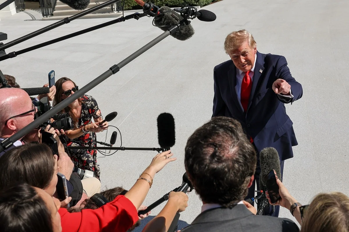 Imagem colorida mostra o presidente Donald Trump - Metrópoles