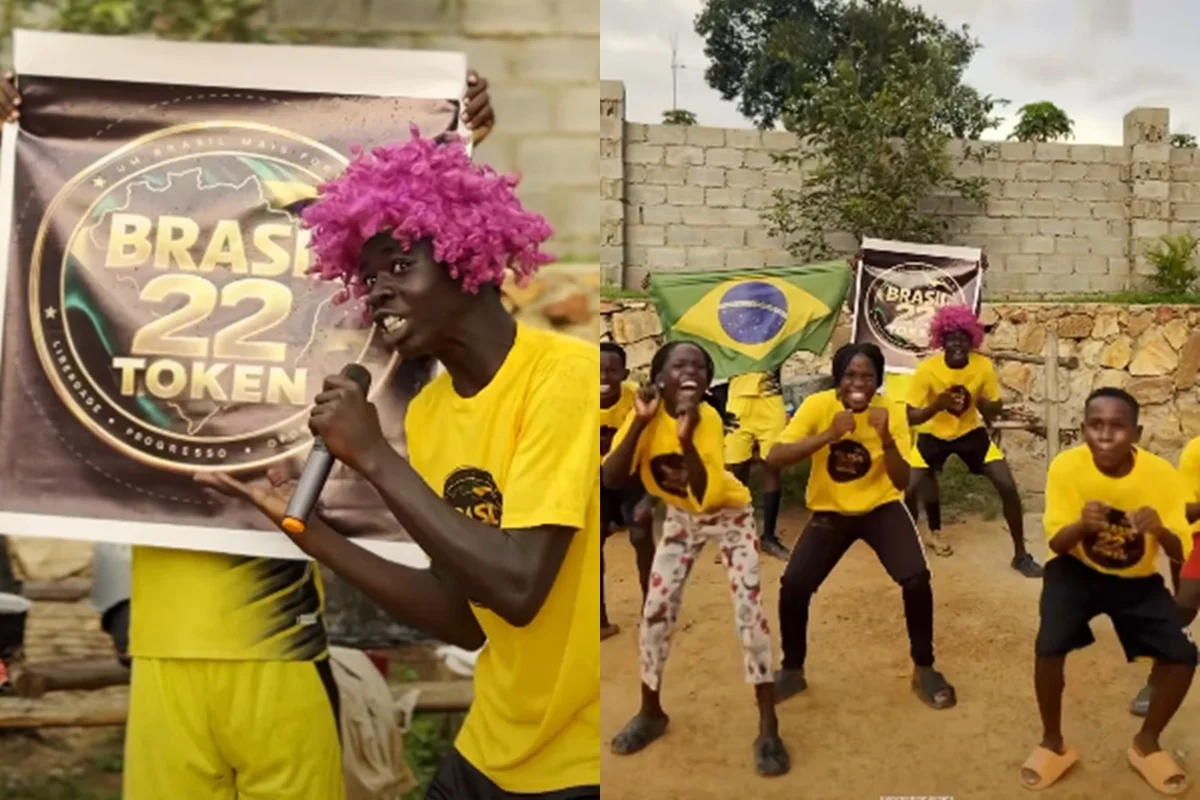 Crianças da Uganda promovem site que troca criptomoedas por voto em Flávio