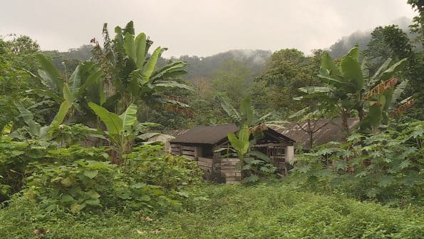 A ponte que desligou o distrito de Lembá em 2021 ainda sem obras de construção