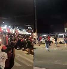 Sargento da PM teria disparado em manifestação política em frente à universidade no Sergipe Foto: