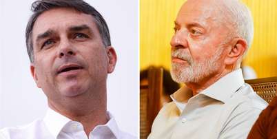 Fl&aacute;vio Bolsonaro (PL) aparece &agrave; frente de Lula (PT) em pesquisa do segundo turno das elei&ccedil;&otilde;es Foto: Montagem: Fotoarena/Estad&atilde;o Conte&uacute;do
