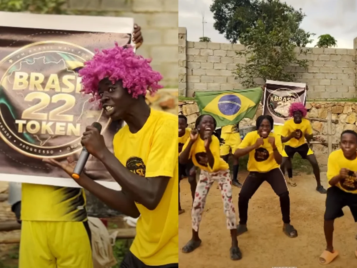 Crianças da Uganda promovem site que troca criptomoedas por voto em Flávio