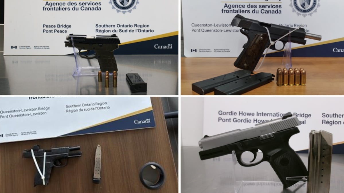 CBSA seizes nine firearms in southern Ontario