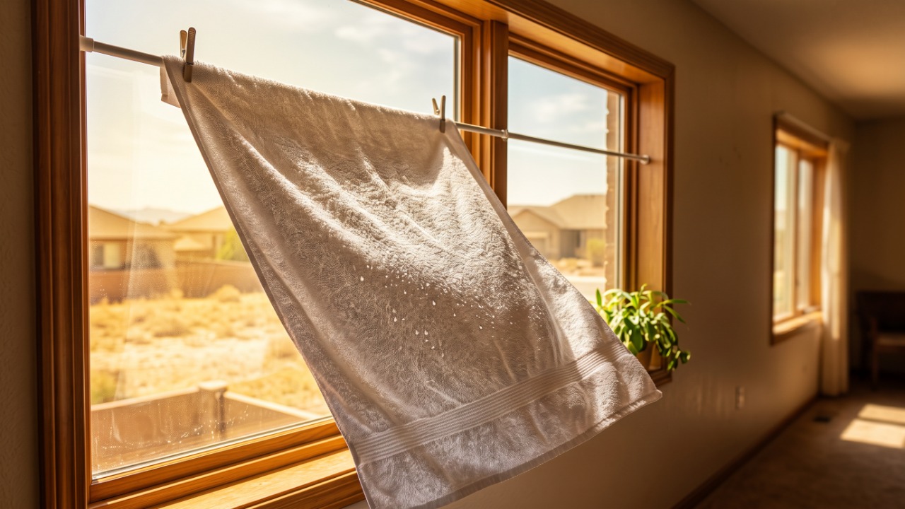 A toalha molhada perto da janela realmente refresca a casa? Entenda quando a gambiarra funciona