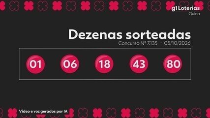 Confira o resultado do sorteio da Quina.