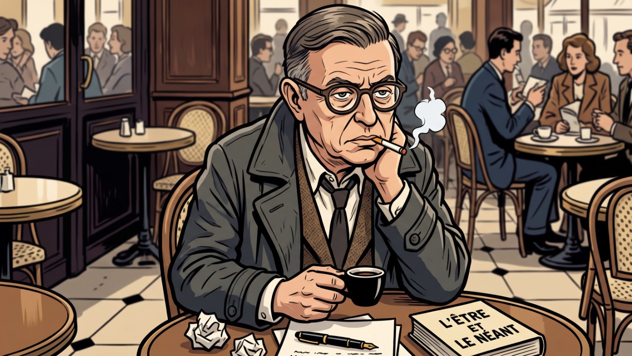 Jean-Paul Sartre e a frase “O inferno são os outros”: o que ela realmente quer dizer sobre convivência