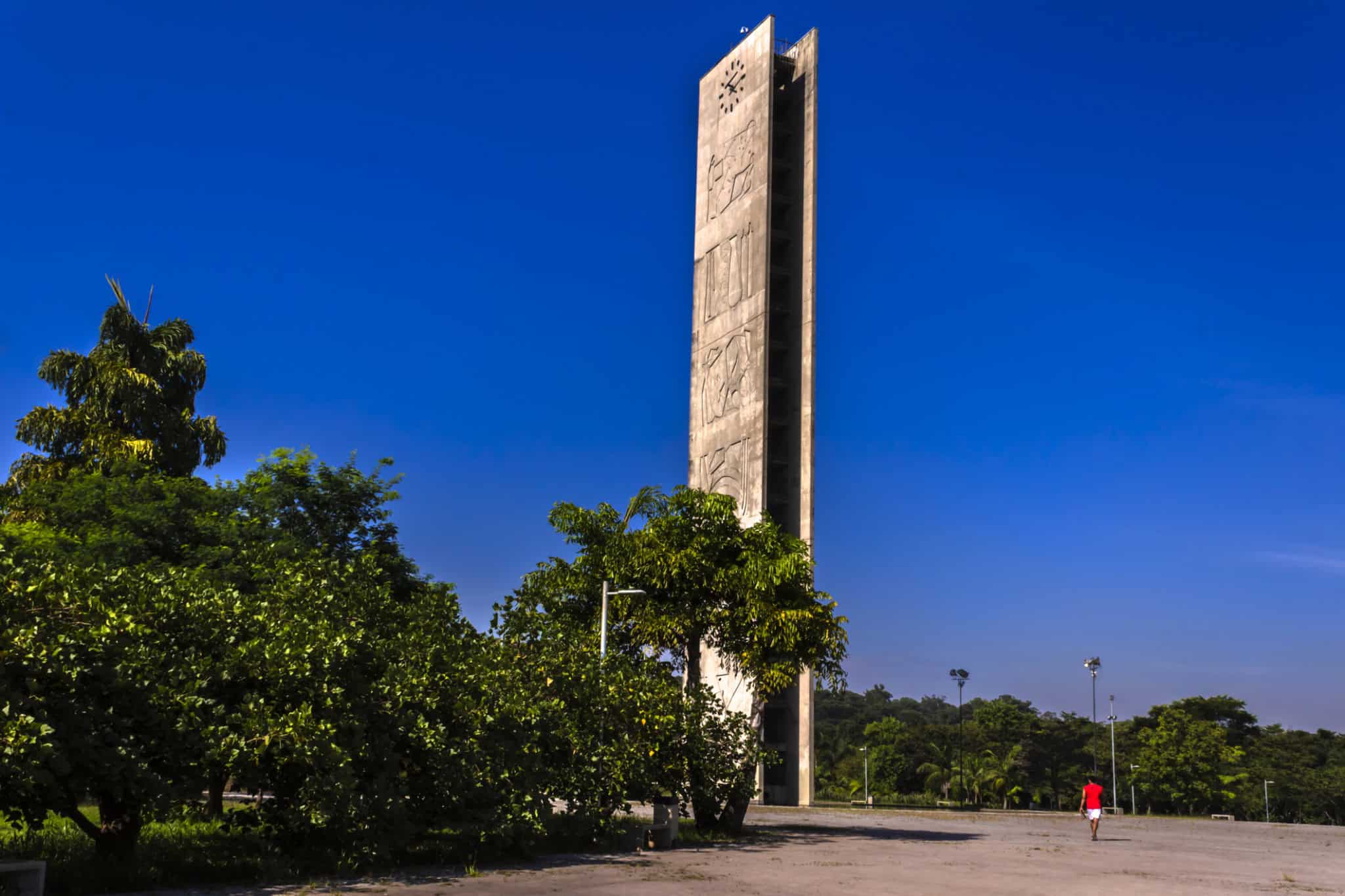 Torre do Relógio na Praça Relogio, Universidade de São Paulo