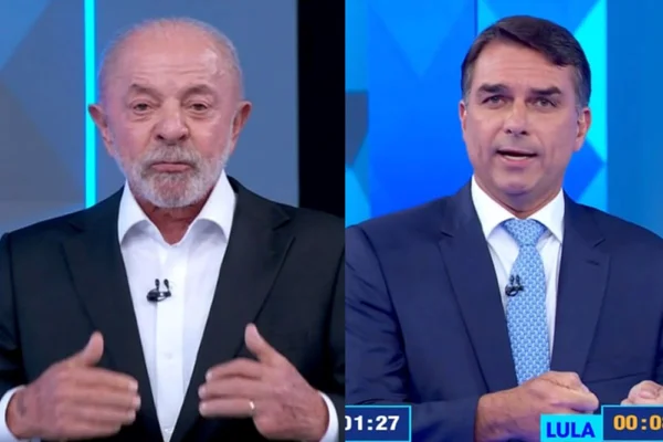 Checagem de debate aponta vantagem de Flávio em afirmações verdadeiras