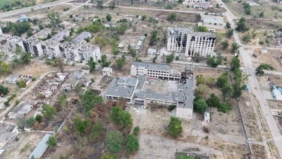 The Kremlin acknowledged in September that Oleshky had critical problems with food and medical supplies. (34th Separate Marine Brigade "Borysfen"/Handout via REUTERS)